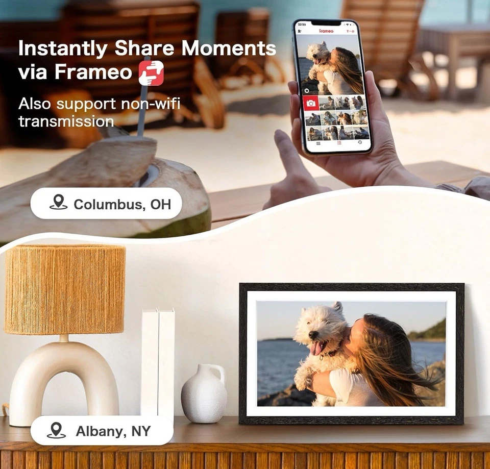 Pastigio Digital 15.6 Inch Frameo Digital Frame WiFi, 1920 * 1080 IPS FHD, 32 GB - Image 4 of 4