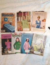 Lot of 7 Vintage The Workbasket 1970 1971 1973 1982 Home Arts Magazine