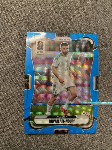 2026 Panini Prizm FIFA World Cup Rayan Ait-Nouri Blue Wave Prizm 13/225