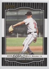 2008 Razor Signature Series Black 137/200 Jordan Lyles #42 0a1