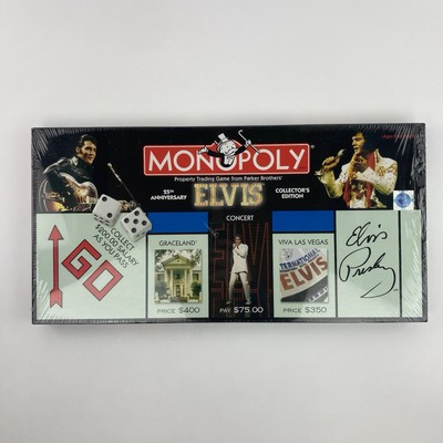 Monopoly 25th Anniversary Elvis Presley Collectors Board Game NEW