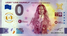 Zero Euro Note - 0 Euro - Promotion Bright Lights - Leony "Love Yourself" 2025-8 An