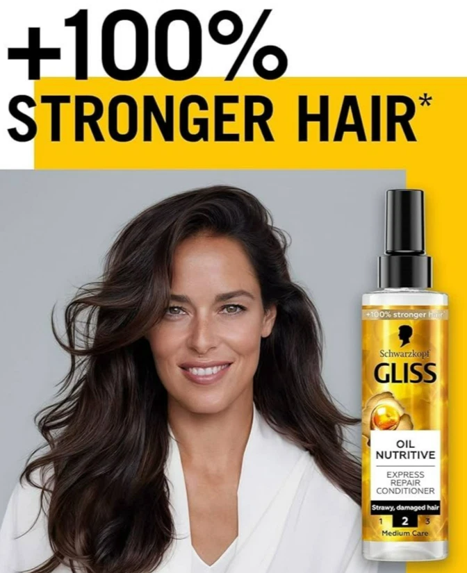 Schwarzkopf Gliss - Oil Nutritive regenerating balm for unruly and frizzy hair - Image 2 of 4