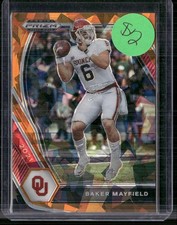 2021 Panini Prizm Draft Picks Collegiate #25 Baker Mayfield Orange Ice