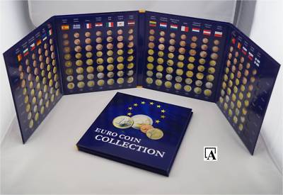 Leuchtturm Münzalbum Euro KMS f. 26 Kursmünzensätze Euro Coin Collection Presso