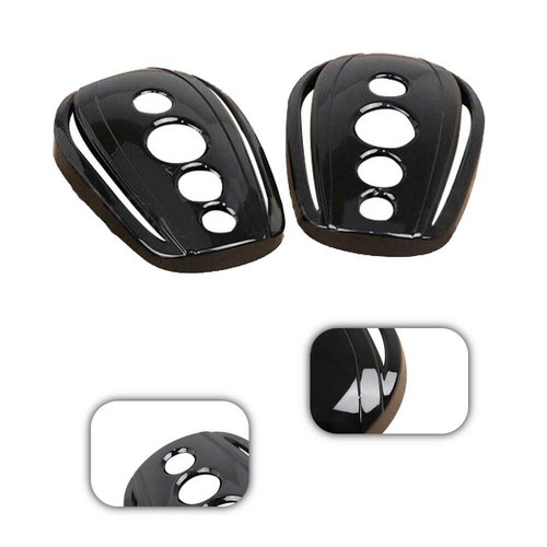 Durable Oval Rear View Mirrors Cover For Harley Dyna Softail Sportster 883 - Bild 1 von 12