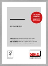 Bilderrahmen Aluminium, Fotorahmen, bruchsicheres Kunstglas, Tribeca DEHA Design