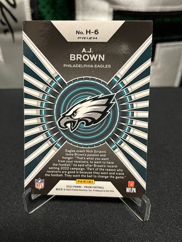 A.J. Brown # Eagles # 2023 Panini PRIZM Football HYPE NO HUDDLE PRIZM #H-6 - Bild 2 von 2