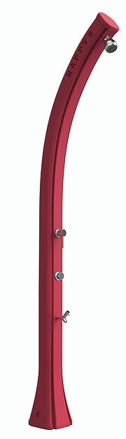 Doccia Solare Arkema Happy Beach Serbatoio 28 Lt - Colore Rosso Con Temporizzato