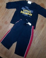 Pant Set Navy Gymboree 2pc Long Sleeve Top Fall Winter Boy 3 6 month New