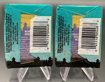 1991 TOPPS ROBIN HOOD PRINCE OF THIEVES unopened pack lotx2 | eBay