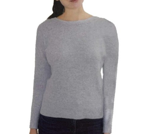 Ellen Tracy Women's Stone Grey Sweater Long Sleeve Pullover - NWT- Sz: L