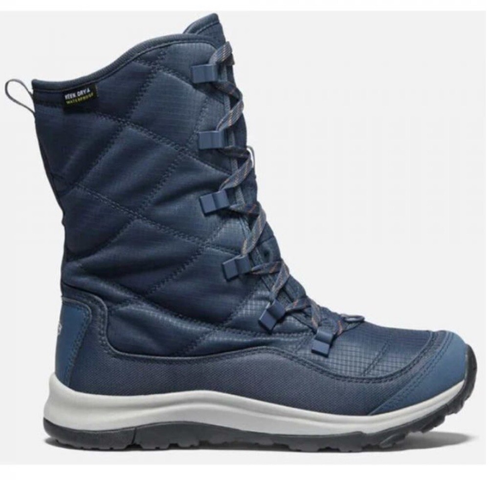 Stivali Keen stivali donna Terradora taglia 5 stringati blu notte NUOVI #E698