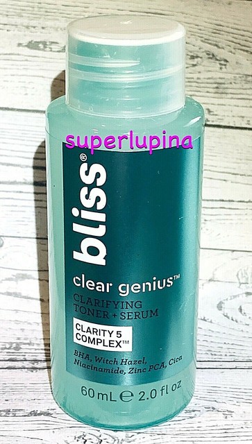 bliss clarifying toner and serum