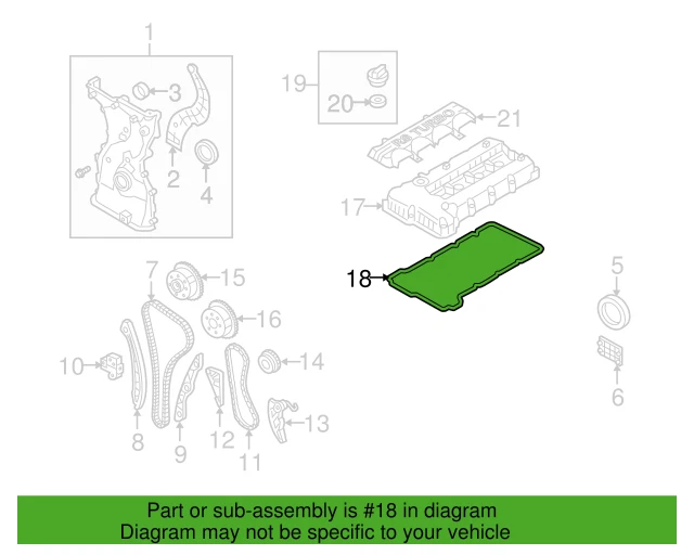 ✅GENUINE✅ Valve Cover Gasket for 08-13 Hyundai Kia 2.0L 2.4L Check Compatibility Foto 4 de 4