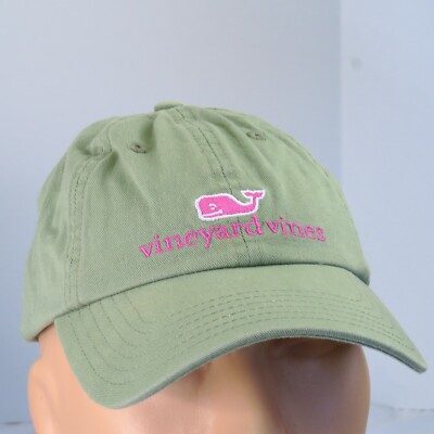 Vineyard Vines Pink and Green Hat Vineyard Vines Baseball Hat • Excellent condition •... | Depop main image 4