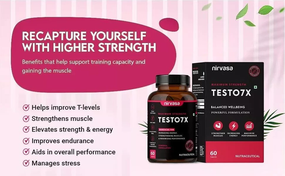 Complément Naturel Performance Masculine - 60 Pilules énergie Et Endurance