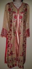 Beautiful Four Piece Pakistani Party Dress Pre Owned