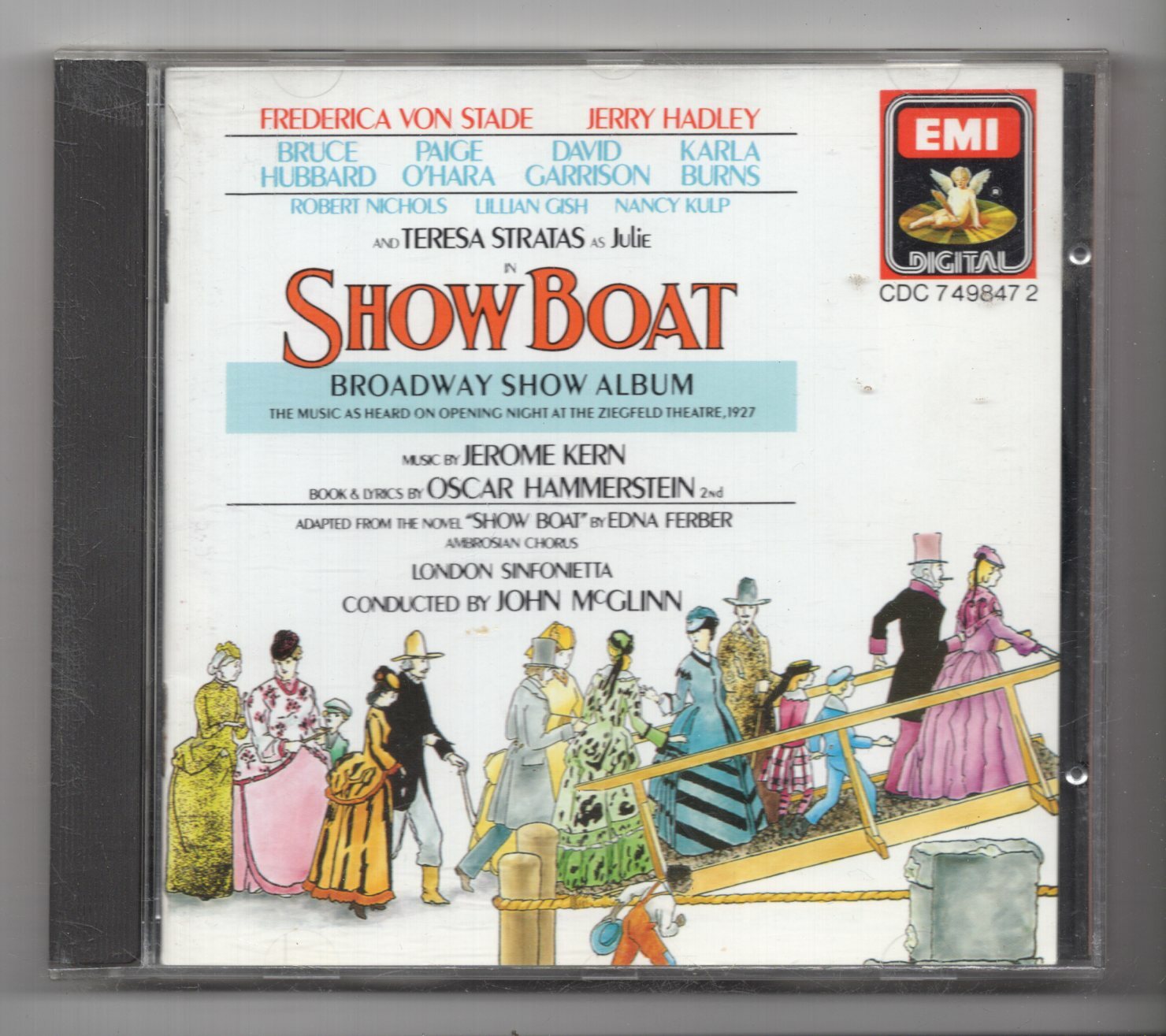 (KN625) Jerome Kern: Show Boat, Broadway Show Album - 1988 CD
