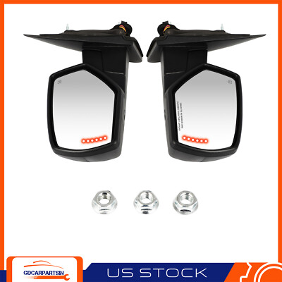 Power Heated Turn Light Side Mirror For Chevrolet Silverado 2014-2018 GMC Sierra