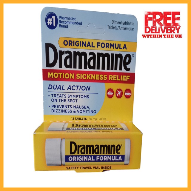 Dramamine Motion Sickness Relief Tablets 12 Pieces Gunstig Kaufen Ebay