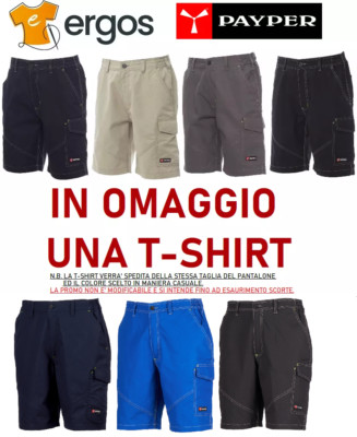 PAYPER CARACAS Men's 100% COTTON Work Shorts Bermuda Pants.