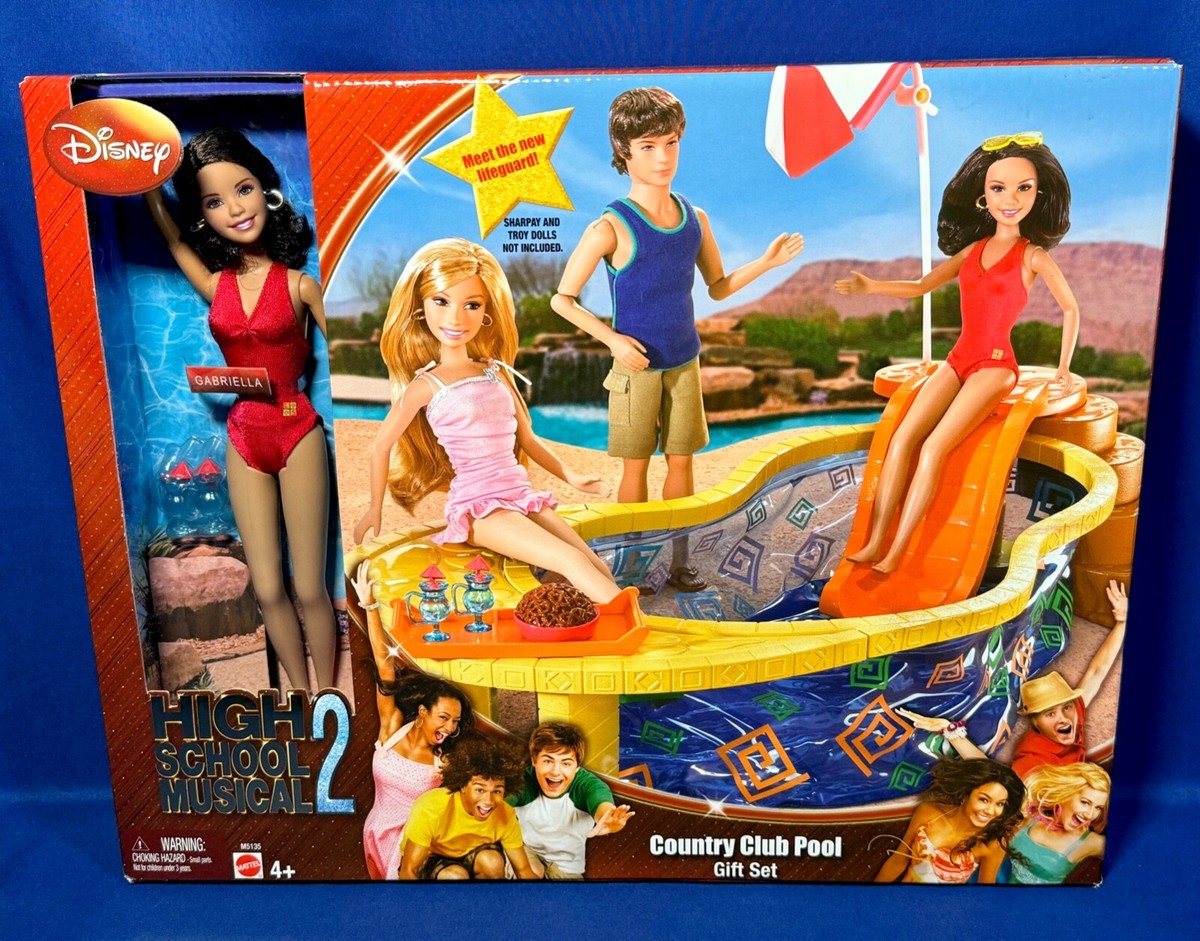 Set Hsm Barbie Dolls New High School Musical COUNTRY CLUB POOL