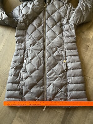 Manteau D'hiver Kenneth Cole New York Femme - Gris, Taille M, Duvet De Canard, Occasion Très Bon état