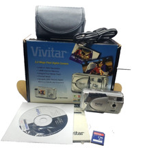 Vivitar ViviCam 3915 5.0 MP Digital Camera Bundle Tested Working