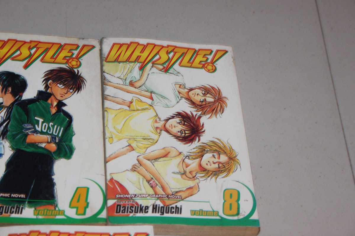 Whistle Volumes 1,4,6,8,22 Manga Graphic Novels, Lot of 5 Books