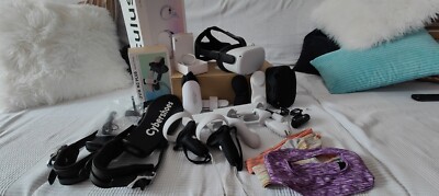 Meta Quest 2 256 GB + Cybershoes, Gasfederstuhl, BOBOVR M2+