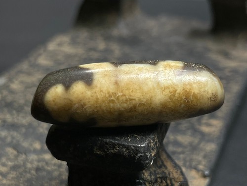 Amuleto Tibetano Nepalese Himalayano Antica Agata Vecchio Dzi Talismano Occhio Perline - Foto 1 di 12