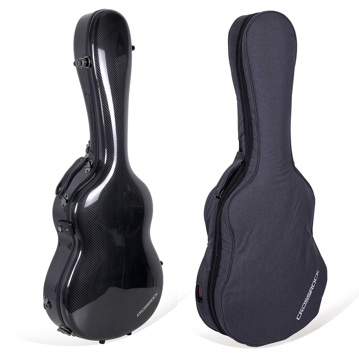 Crossrock Air 4/4 Classical Guitar Flight Case，100% Carbon Fiber