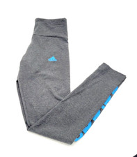 Adidas Essentials Linear Logo High Rise Leggings Dark Gray Heather Size XS