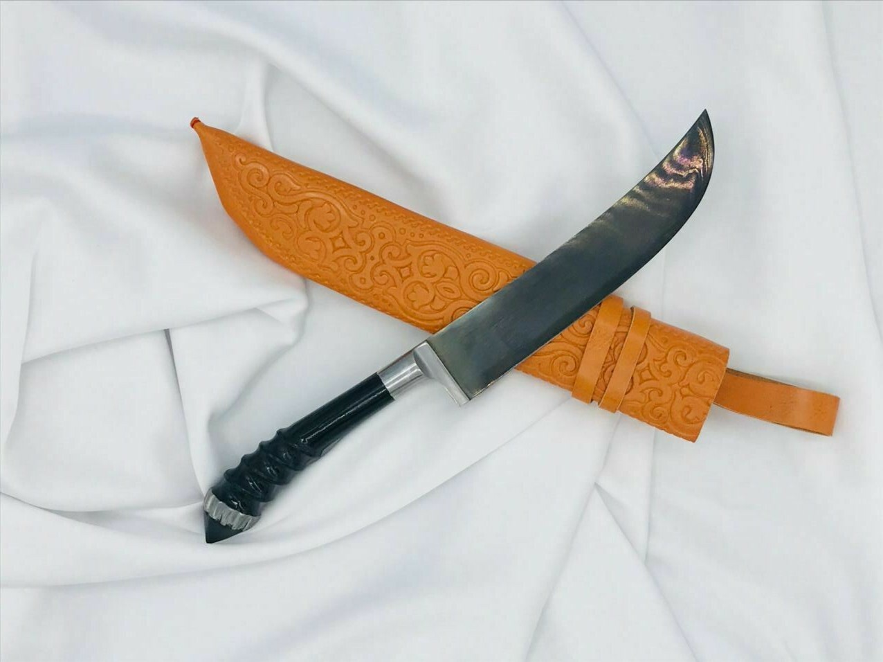 Custom Uzbek national knife pchak, Kitchen chef / hunting knife.Full handmade. Kupowanie bomb, 2022