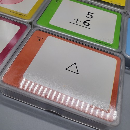 Vintage KeyMath Card Decks 1980 American Guidance Service AGS Education - Picture 18 of 18
