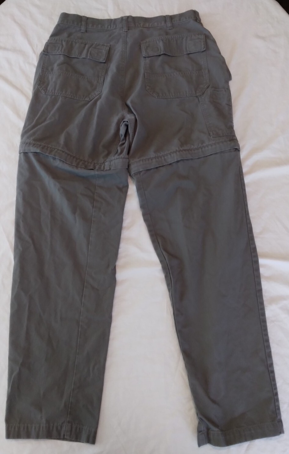 REI Outdoor Convertible Cargo Hiking Pants Gray Men's… Gem