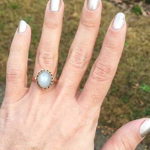 Vintage Certified No Heat Star Sapphire Solitaire Ring 14K Gold 10.30ct - 第 9/11 張圖片