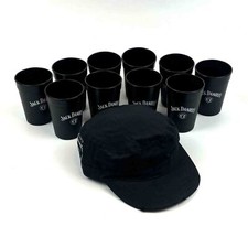 Jack Daniels Trinkbecher Kunststoff-Partybecher 0,3l (VE 10Stk.) + 2 Stk. Caps