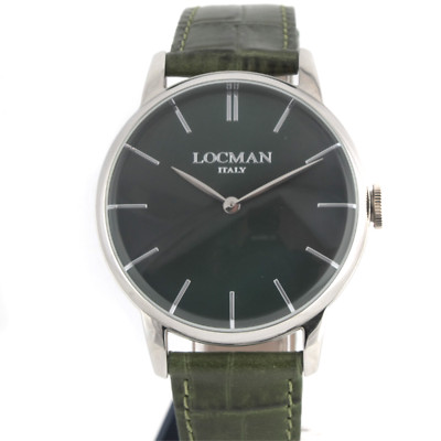 Locman 1960 Watch Woman Just Time Quartz Green 41 mm