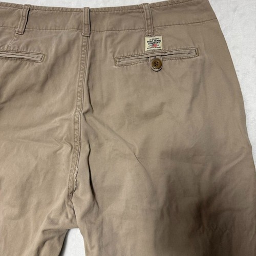 Pantalones chinos de colección Ralph Lauren Polo Jeans Co 34x30 para hombre 67/96 algodón caqui - Imagen 4 de 8