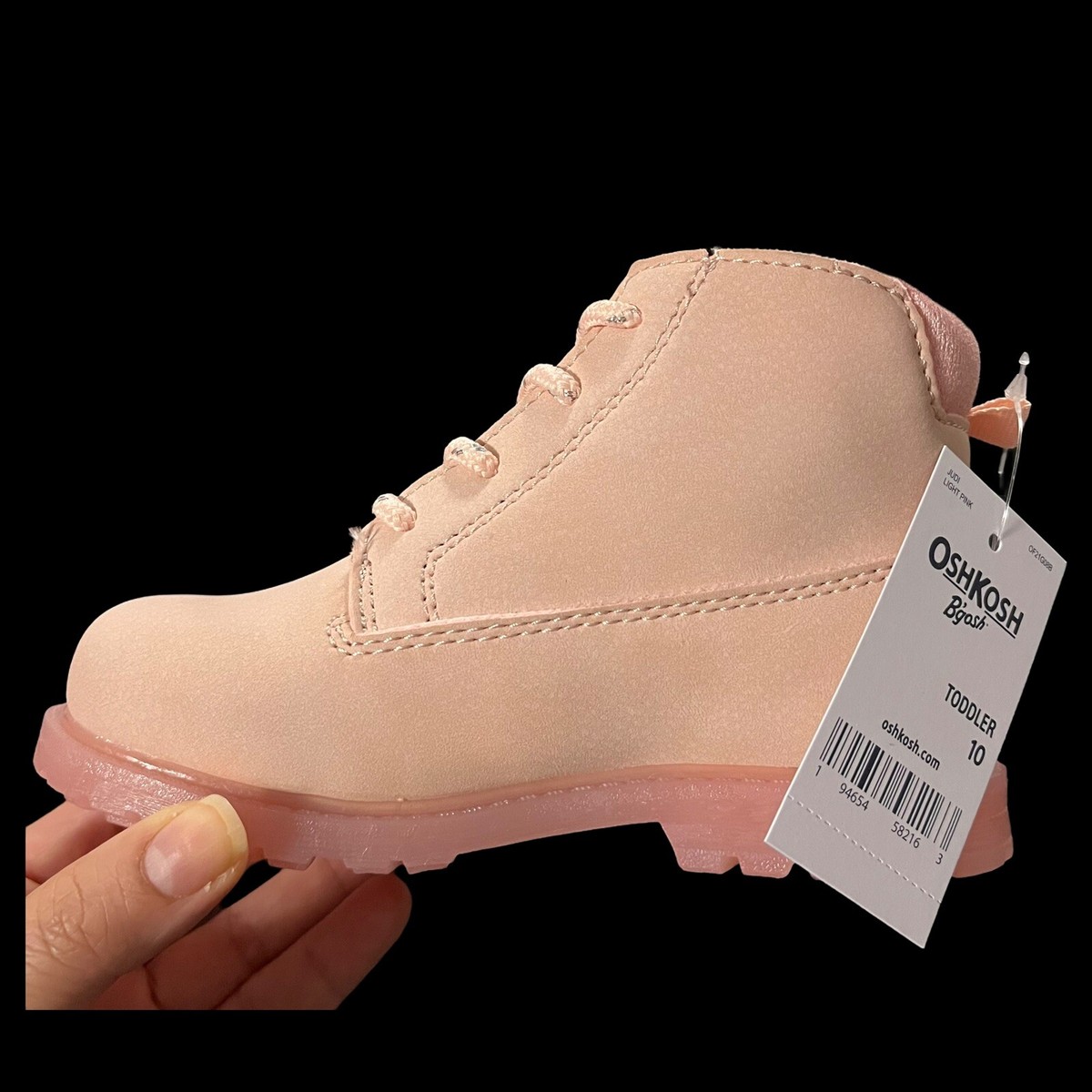 OshKosh BGosh Toddler/Little Girl's Ankle Combat Boots Size 9-12