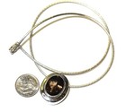 925 Sterling Silver Quartz solitaire gemstone pendant necklace 3.1g ladies 18" — photo 4