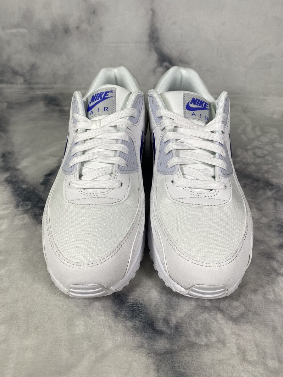Nike Air Max 90 White Metallic Blue Shoes DX0115-100 Women Nike Air Max 90 White Metallic Blue Shoes DX0115-100 Women