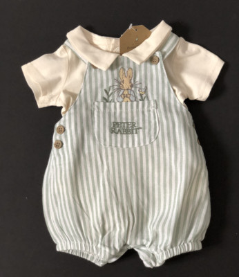 Baby Jungen Peter Rabbit 2-teiliges Latzhosen-Set