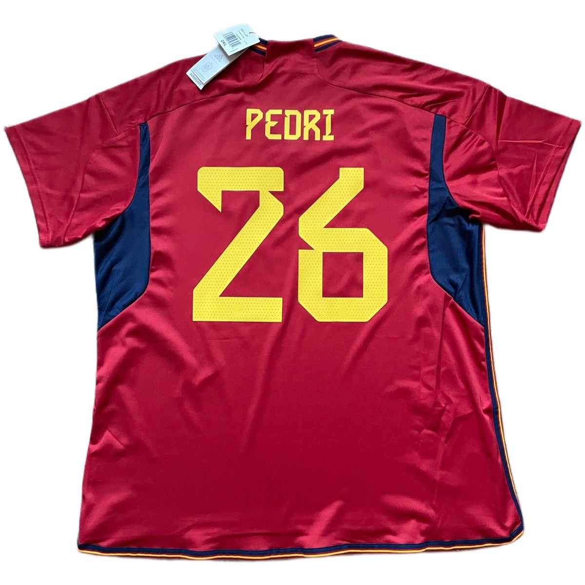 2022/23 Spain Home Jersey #26 Pedri 2XL adidas World Cup