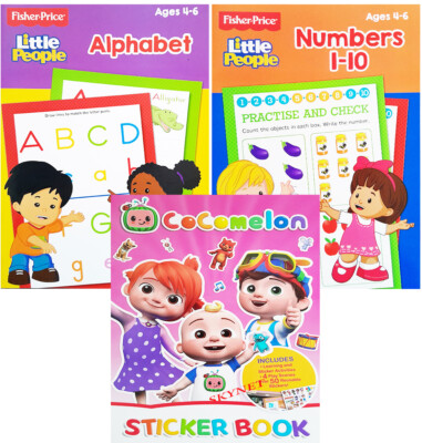 Children's learning Activity Books For Kids Numbers Alphabet Book Boys Girls
