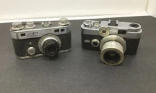 2 Vintage Cameras Argus C-Forty-Four/ Perfex Fifty Five 35mm UNTESTED Free Ship