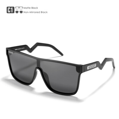 KDEAM Flat Top Large Square Polarized Sunglasses Sports Cycling Driving Glasses