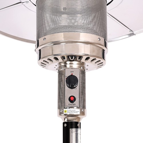48,000 BTU Outdoor Propane Patio Heater with Wheels, Commercial & Residential... - Picture 4 of 7